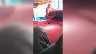 Chubby Granny Spreading Her Shaved Pussy Showing Big Tits