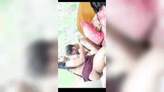 Wife Tempting Hubby With Her Huge Tits Begging To Be Sucked