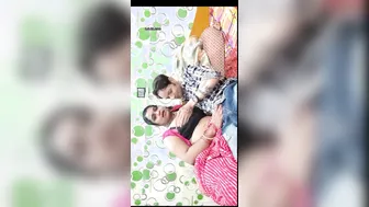 Wife Tempting Hubby With Her Huge Tits Begging To Be Sucked