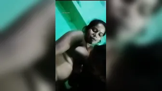 Husband Sucking His Village Wife's Tits In Leaked Mms