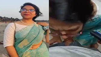 Horny Wife Sucking Her Pervert Husbands Thick Cock At Home