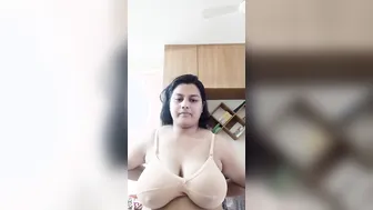 Busty Milf Flashing Her Massive Tits Topless On Camera