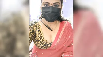 Wife Stripping Naked From Her Saree Showing Everything