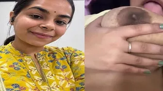 Wife Making Out And Flashing Her Big Tits For Him