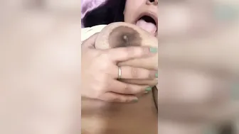 Wife Making Out And Flashing Her Big Tits For Him