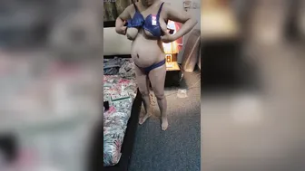 Wife Trying New Bras And Showing Me Her Huge Tits Now
