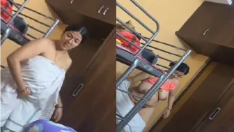 Milf Teacher Dressing After Shower Caught On Video