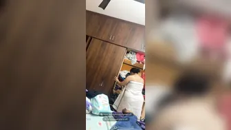 Milf Teacher Dressing After Shower Caught On Video