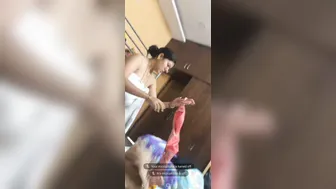 Milf Teacher Dressing After Shower Caught On Video