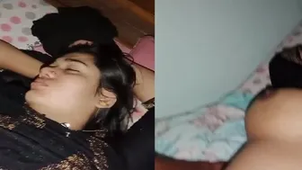 Husband Waking Sleeping Wife For Hot Sex After His Trip