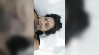 Wife's Mouth Getting Fucked Hard On Honeymoon Night