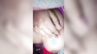 GF Snapping Selfie Of Her Bare Tits For Bf