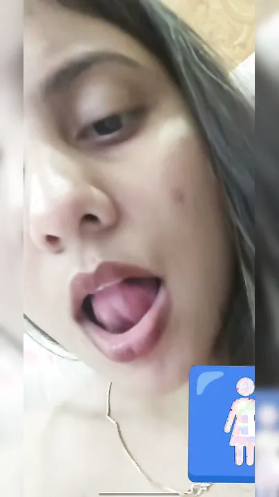 Horny Slut Stripping Completely Naked On Video Call