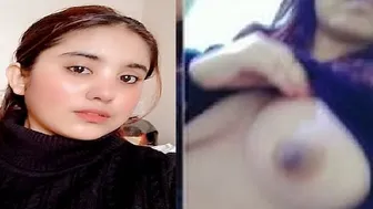 Beautiful Girl Lifting Dress Showing Her Big Tits