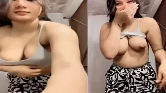 Beautiful Slut Making Topless Video For Her Boyfriend