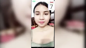 Hot Babe Flashing Her Tits To Boyfriend In Selfie