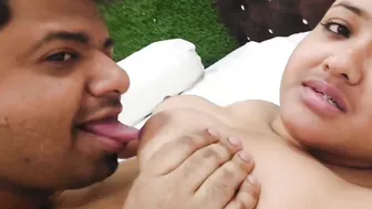 Chubby GF Getting Her Boobs Sucked By Boyfriend