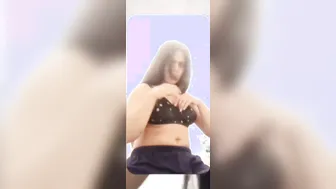 Chubby Shy GF Showing Her Round Tits To Me