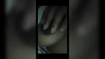 GF Flashing Her Untouched Tits For Her Man