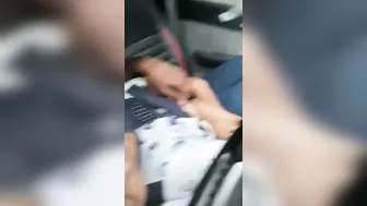 Boyfriend Squeezing GFs Tits In The Parked Car
