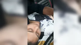 Boyfriend Squeezing GFs Tits In The Parked Car