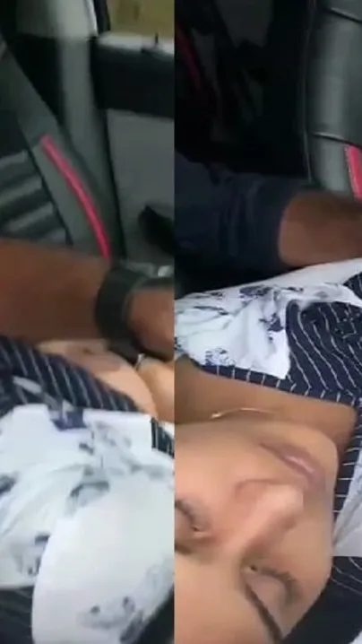 Boyfriend Squeezing GFs Tits In The Parked Car