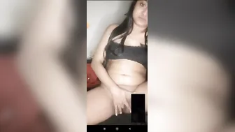 Sexy Indian Showing Off Nude Body On Client Video Call