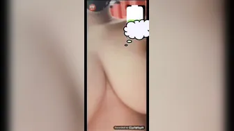 Gf With Dark Nipples Strips Naked During Video Call