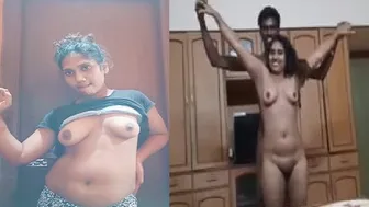 Skinny Guy Pounding His Slutty Wife At Home On Video