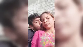 Cheating Wife Getting Her Big Tits Squeezed By Lover