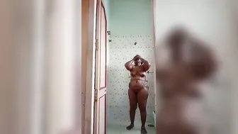 Bbw Wife Bathing With Door Open Teasing Her Perverted Man