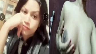 Village Girl In Bra Shows Tits In Viral Topless Selfie