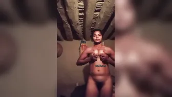 Village Girl Stripping And Playing With Bouncing Tits