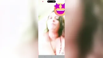 Busty Aunty Strips Naked Showing Off Massive Boobs