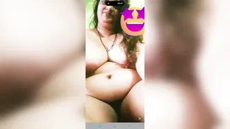 Busty Aunty Strips Naked Showing Off Massive Boobs