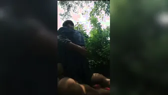 Skinny Village GF Fucking Outdoors With Me