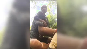 Skinny Village GF Fucking Outdoors With Me