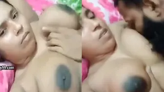 Busty Milf Getting Her Huge Boobs Sucked By Lover