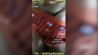 Camwhore Getting Her Boobs Groped During Live Stream