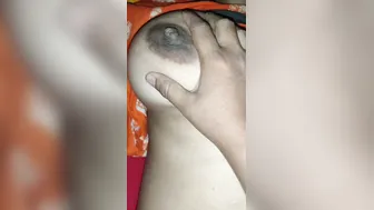 Sleeping Wife Getting Her Big Tits Fondled By Husband