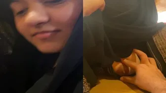 Muslim Gf Flashing Tits Giving Blowjob In Restaurant Raw