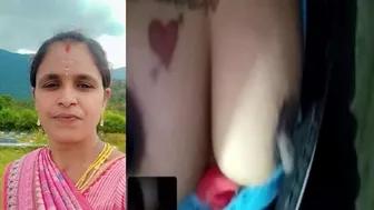 Tattooed Slut Showing Off Her Big Nipples On Camera