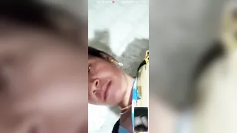 Tattooed Slut Showing Off Her Big Nipples On Camera