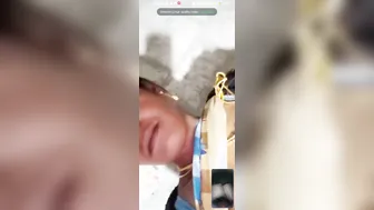 Tattooed Slut Showing Off Her Big Nipples On Camera