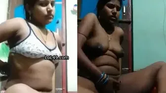 Unsatisfied Wife Desperately Fingering Her Pussy