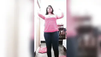 GF Stripping And Showing Off Her Big Boobs