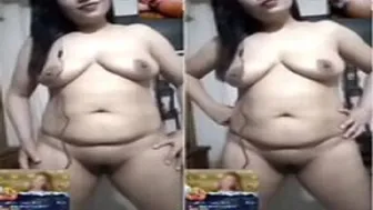 Wife Standing Completely Nude Posing For Her Lover