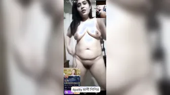 Wife Standing Completely Nude Posing For Her Lover