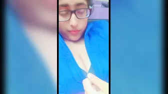 Wife In Glasses Stripping Naked And Fingering Herself