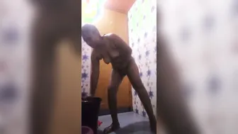 Horny Wife Bathing And Fingering Herself In Bathroom